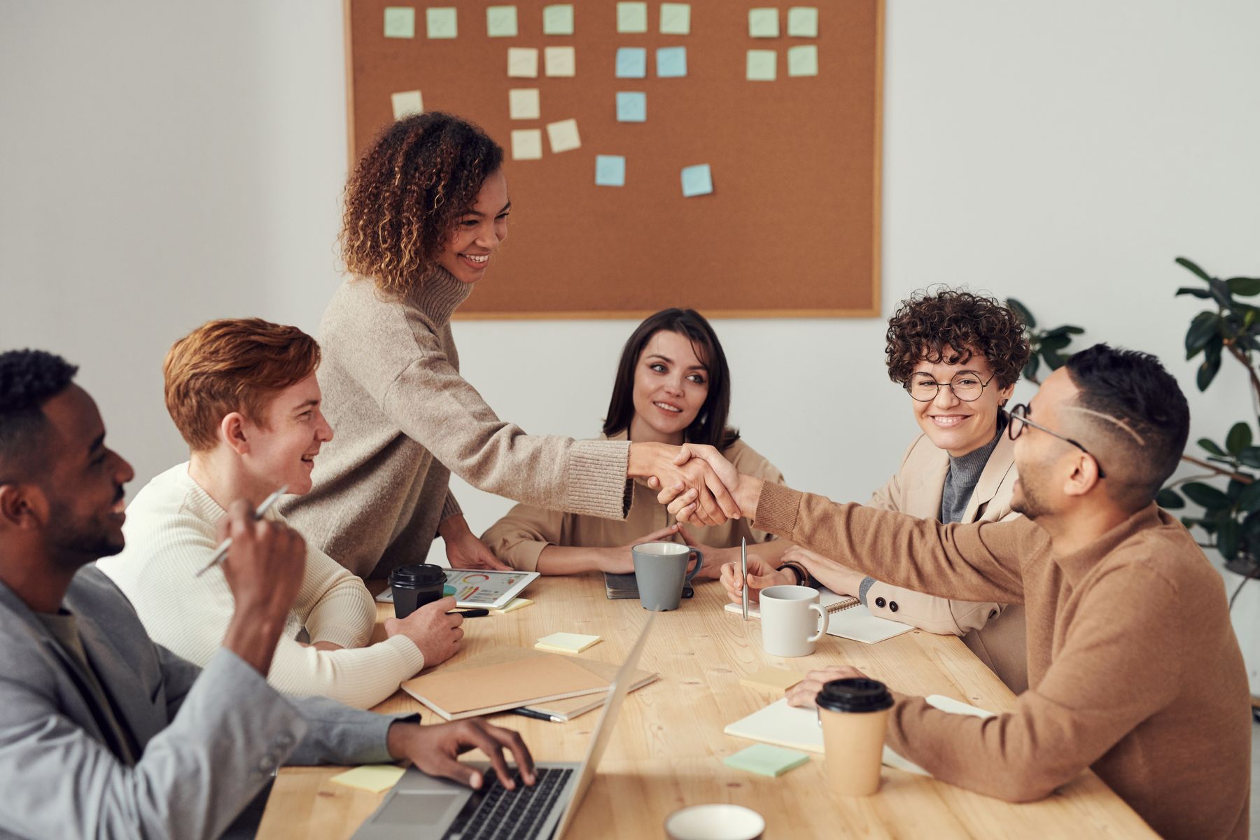 Business owners meeting with their accountants